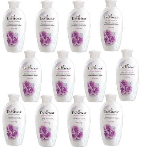 Enchanteur Alluring Perfumed Shower Gel 200ml x12 Pack with Silk Proteins