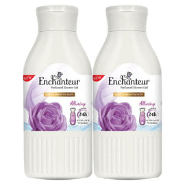 Enchanteur Alluring Shower Gel 200ml x 2 Rose Muguet Vanilla Body Wash