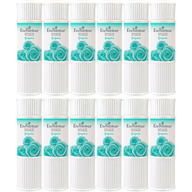 Enchanteur Gorgeous Perfumed Talc 50g x 12 Pack Silky Smooth Floral Powder
