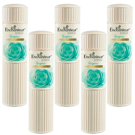 Enchanteur Gorgeous Talc 100g x 5 Silky Smooth Floral Body Powder Women