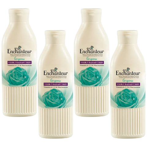 Enchanteur Gorgeous Body Lotion 200ml x 4 Floral Scented Hydrating Skincare