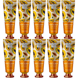 Australian Cosmetics Goats Milk Paw Paw Hand Cream 30ml x 10 Moisturising Set