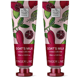 The Australian Cosmetics Company Goats Milk Hand Cream Finger Lime 30ml x2