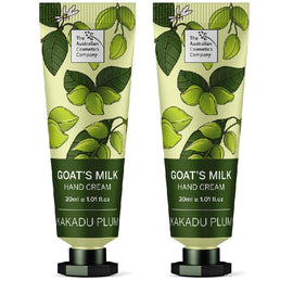 The Australian Cosmetics Company Goats Milk Hand Cream Kakadu Plum 30ml x2
