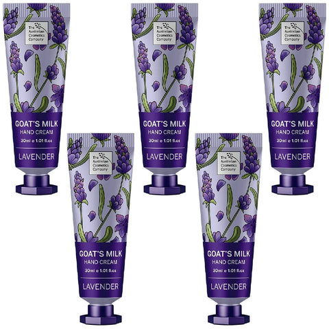 Australian Goats Milk Lavender Hand Cream 30ml x 5 Nourishing Moisture Set