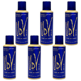 Ulric De Varens UDV Wild Body Spray for Men 200ml 6 Packs Deodorant Set