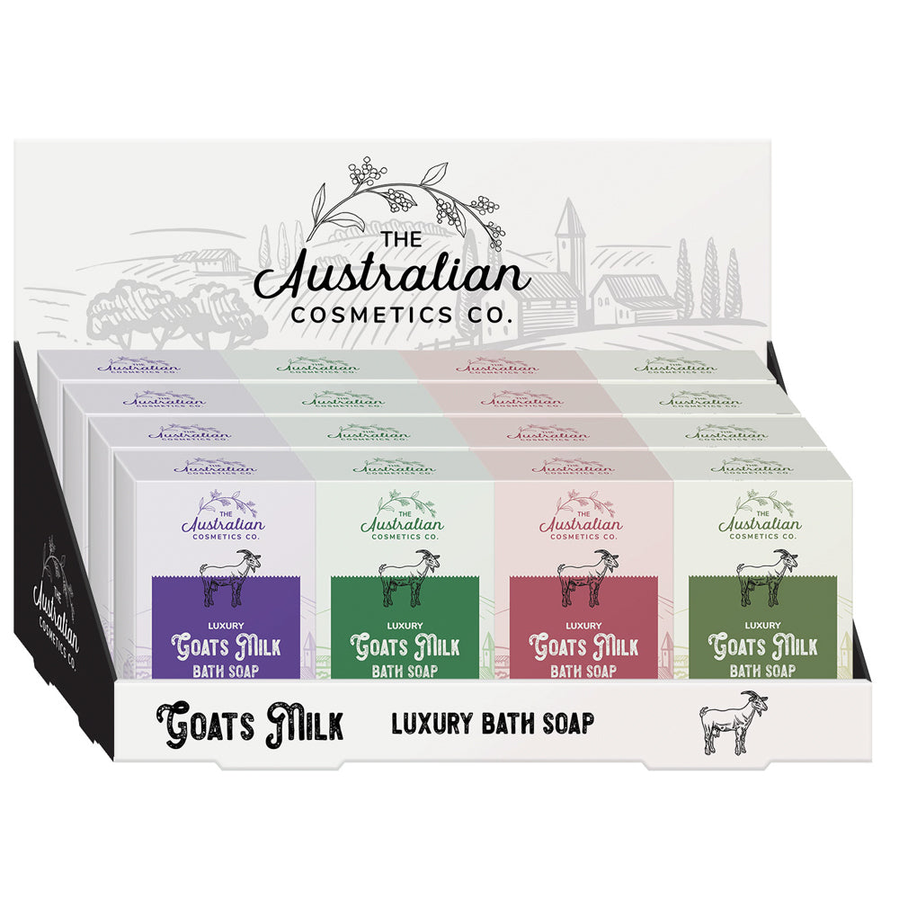 The Australian Cosmetics Company Goats Milk Bath Soap 16 x 100gm Set