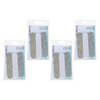 Basicare Mini Nail Files Pack of 4 Compact Travel Nail File Bundle