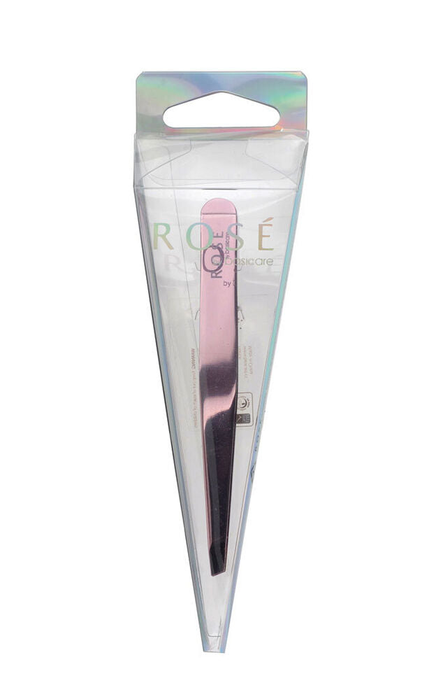 Basic Care Rose Gold Slant Tweezers