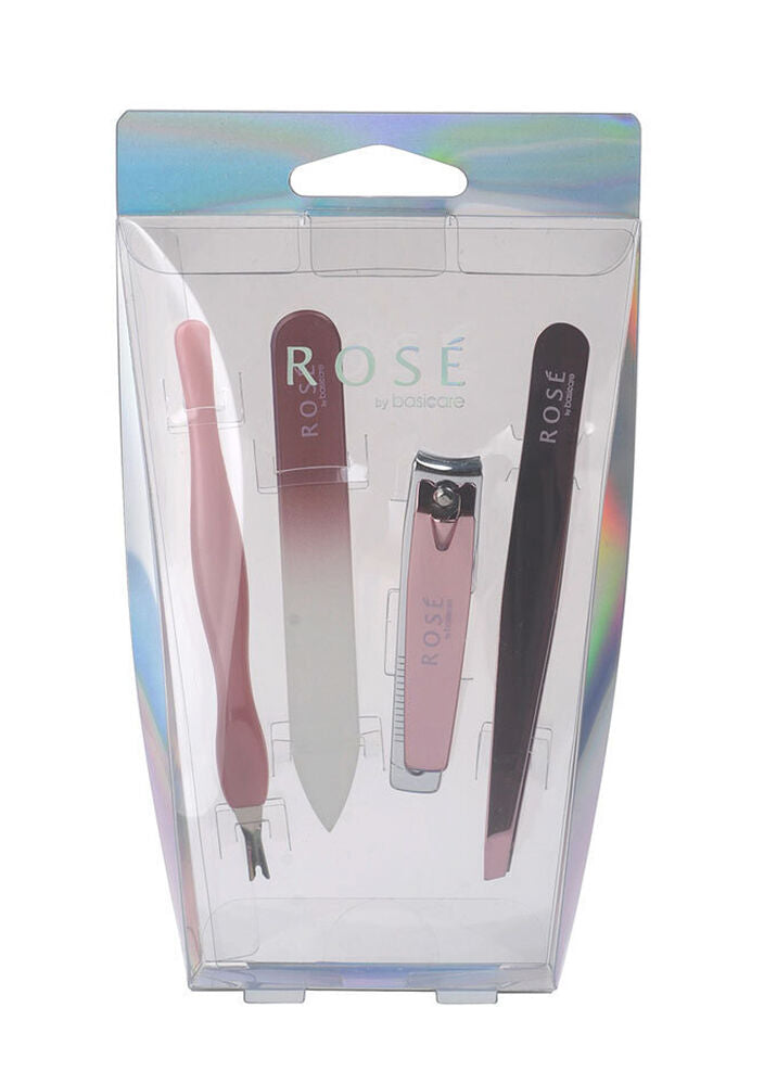 Basic Care Rose Gold Essential Nail Grooming Kit