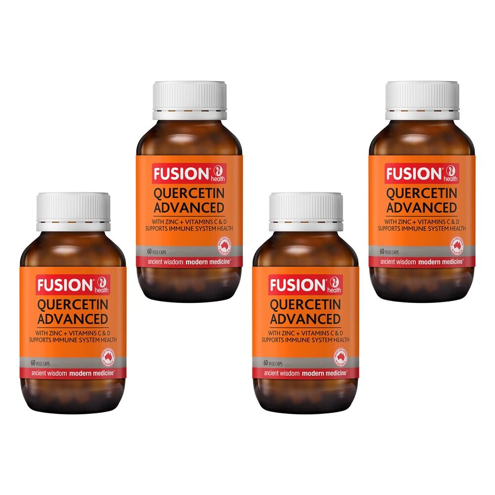 Fusion Quercetin Advanced 60 Vege Capsules Pack of 4
