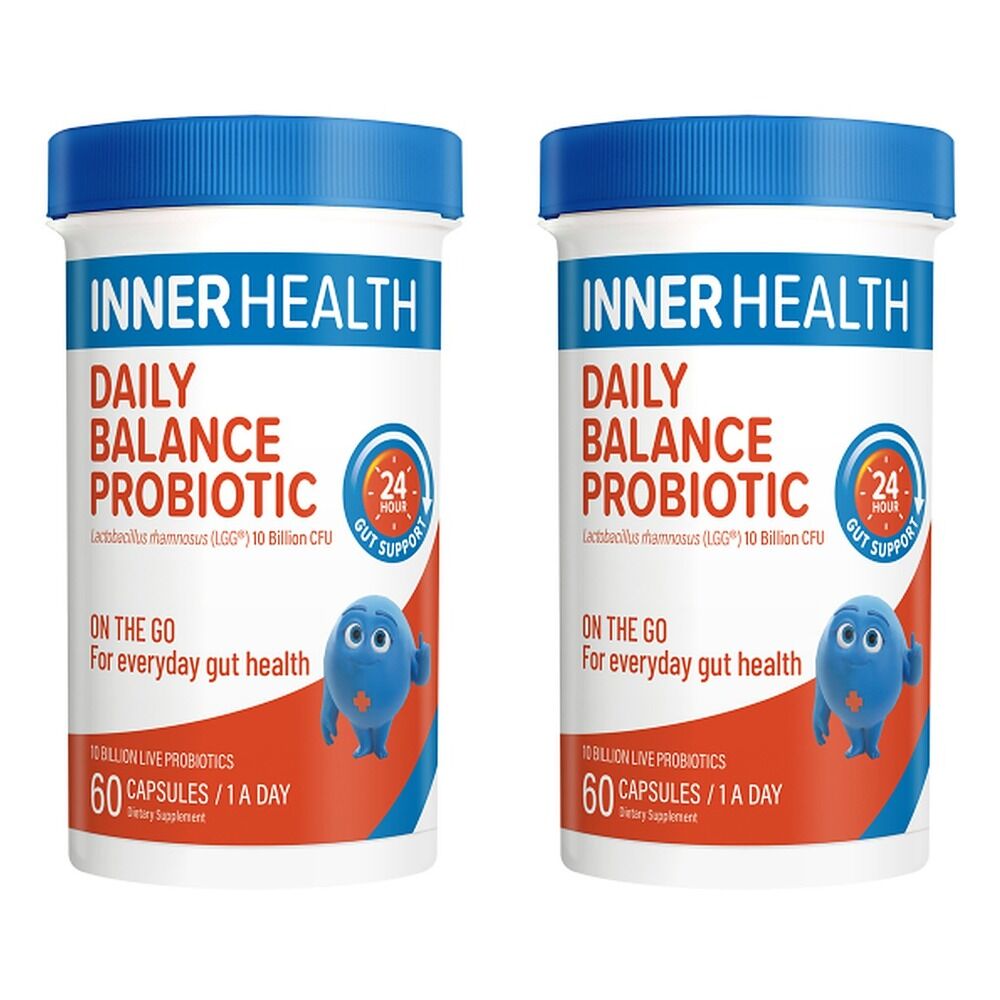 Inner Health Daily Balance Probiotic 60 Capsules Pack of 2
