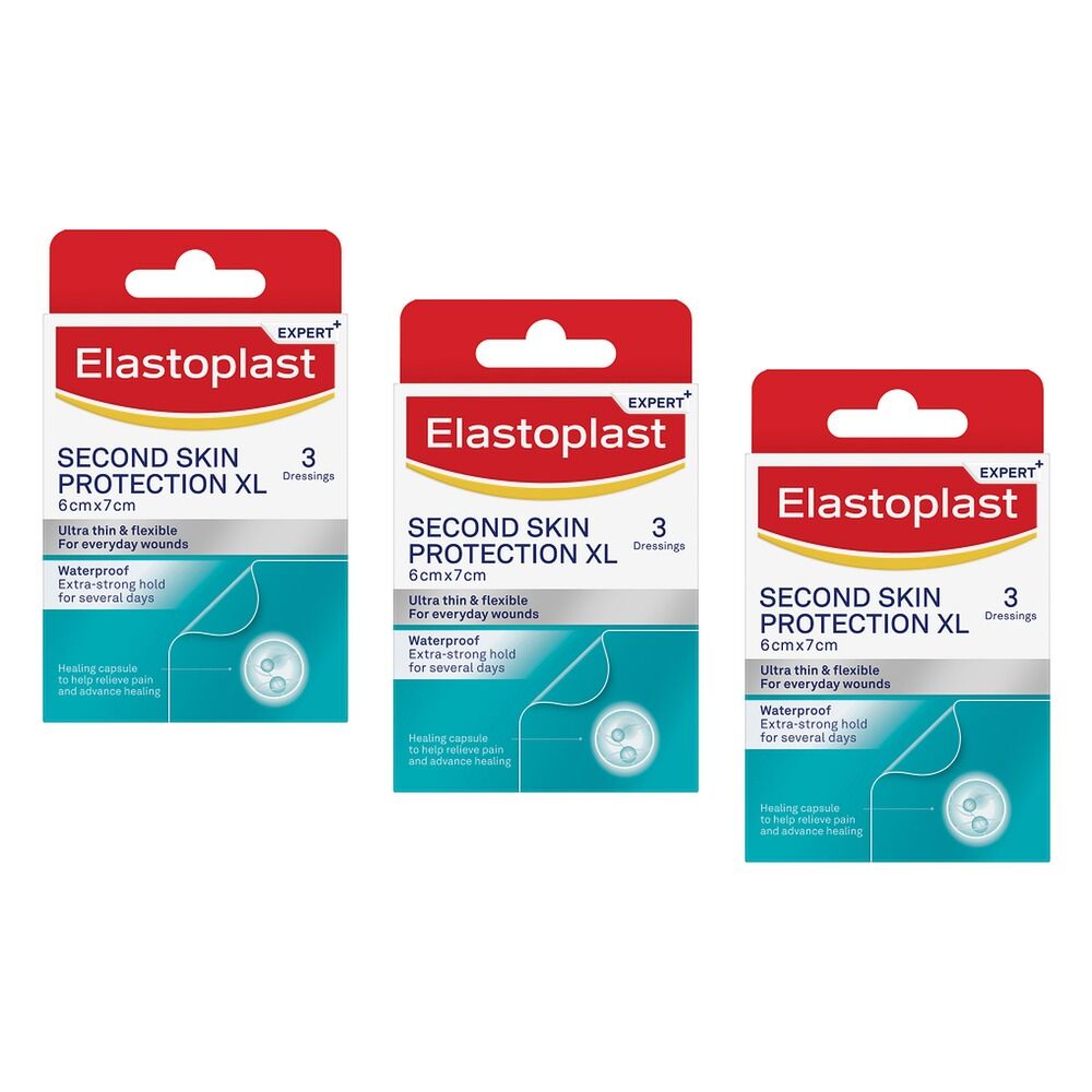 Elastoplast Second Skin Protection XL Dressings Pack of 3