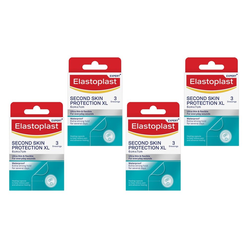Elastoplast Second Skin Protection XL Dressings Pack of 4