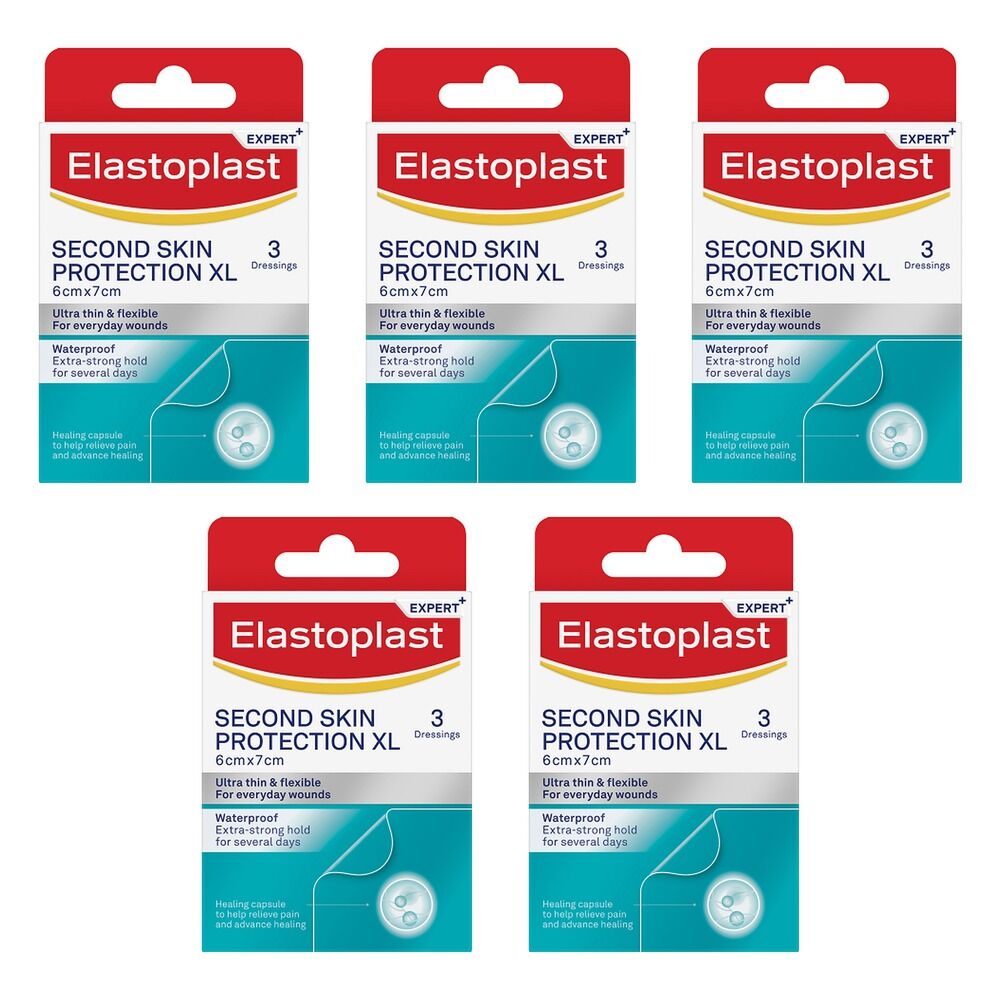 Elastoplast Second Skin Protection XL Dressings Pack of 5