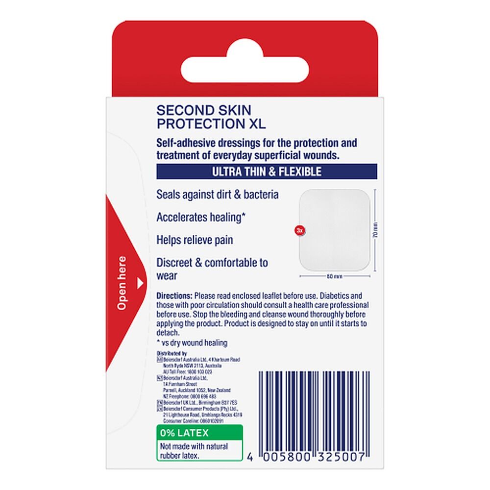 Elastoplast Second Skin Protection XL Dressings