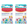 Elastoplast Kids Waterproof Plasters 20 Strips Pack of 2