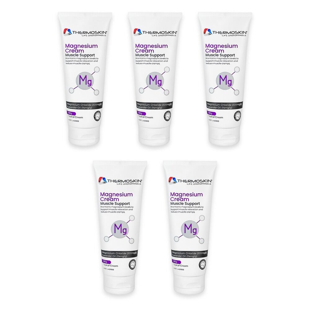 Thermoskin Magnesium Cream Muscle Support 100g Pack of 5