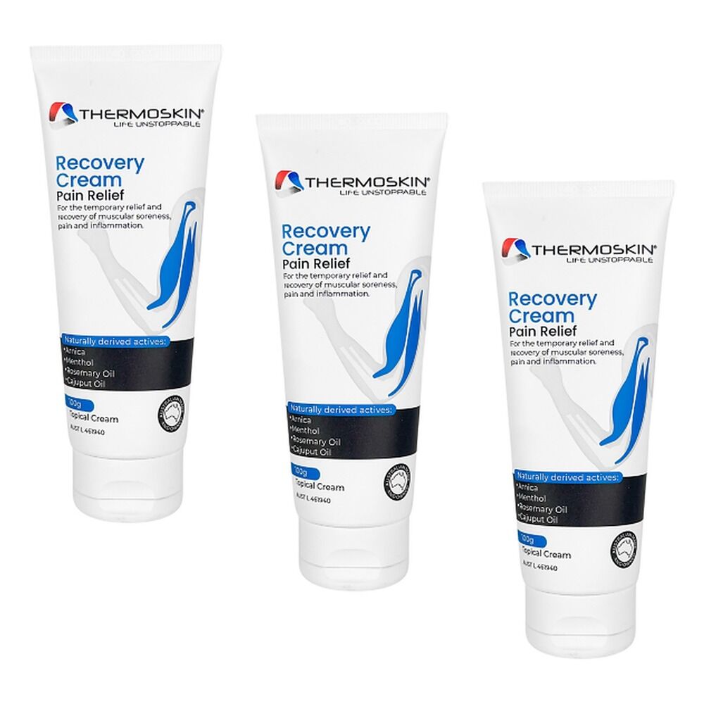 Thermoskin Recovery Cream Pain Relief 100g Pack of 3