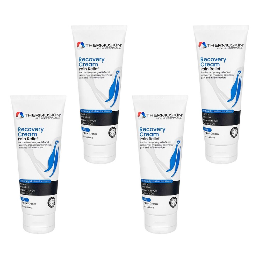 Thermoskin Recovery Cream Pain Relief 100g Pack of 4