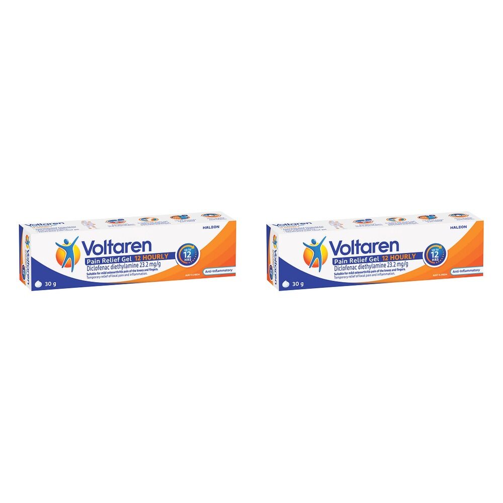 Voltaren Pain Relief Gel 12 Hourly 30g Pack of 2
