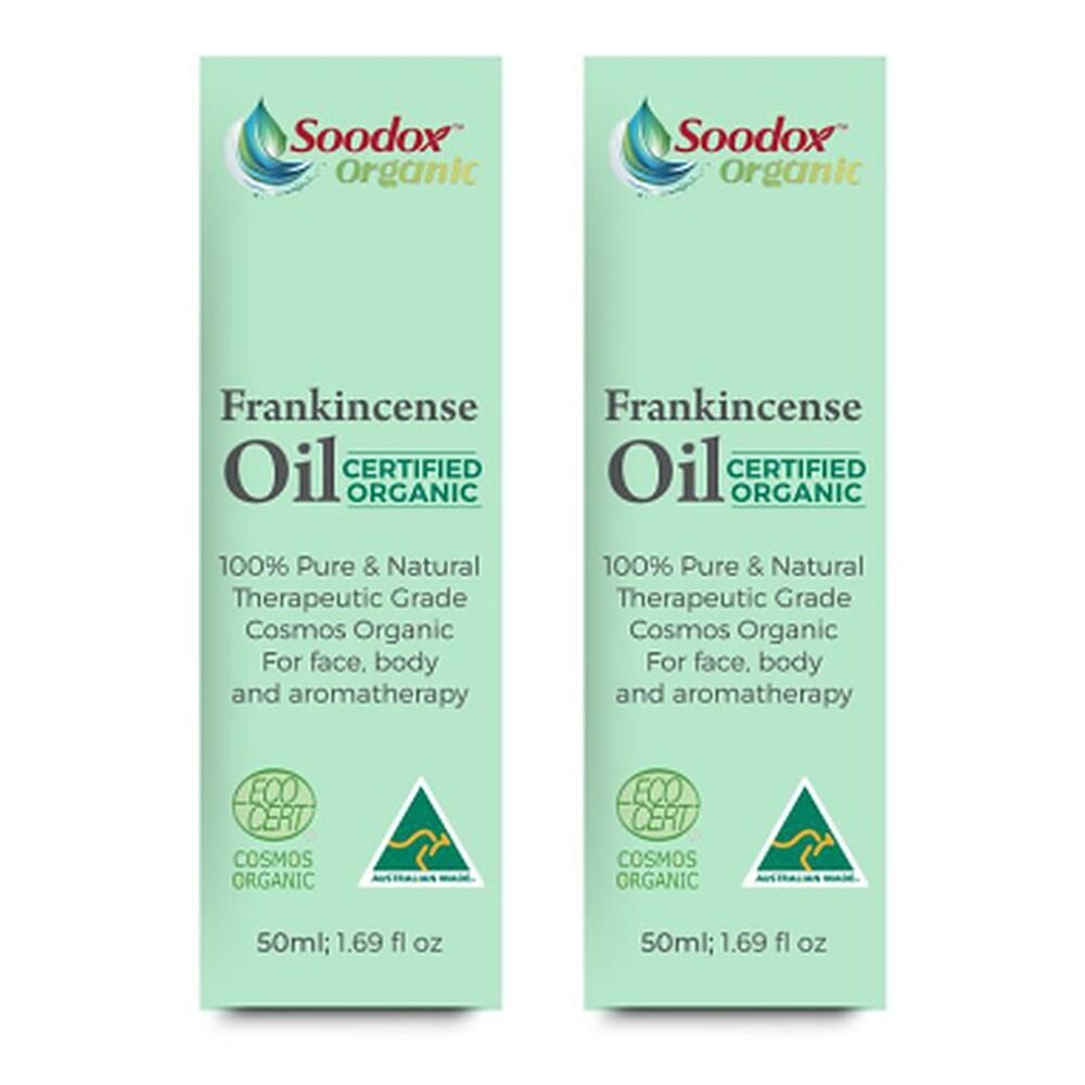 Soodox Organic Frankincense Oil 50mL Pack of 2