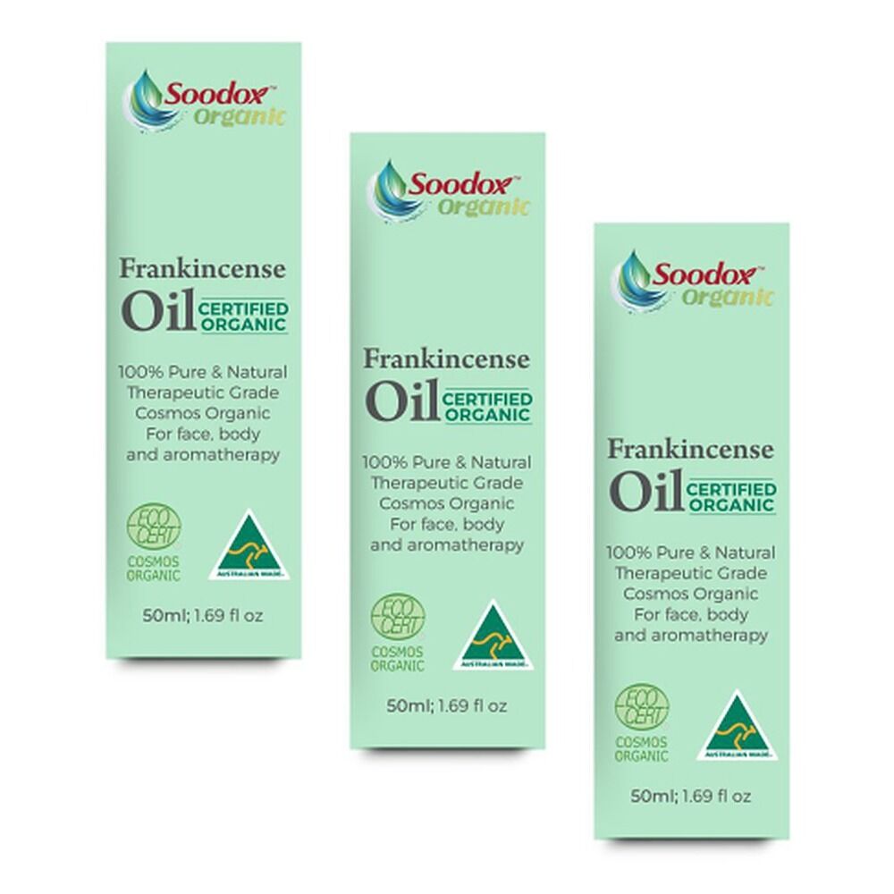 Soodox Organic Frankincense Oil 50mL Pack of 3