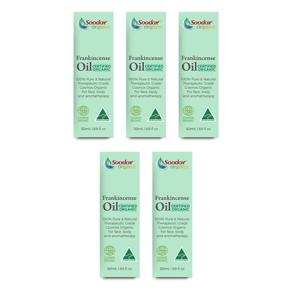 Soodox Organic Frankincense Oil 50mL Pack of 5