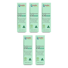 Soodox Organic Frankincense Oil 50mL Pack of 5