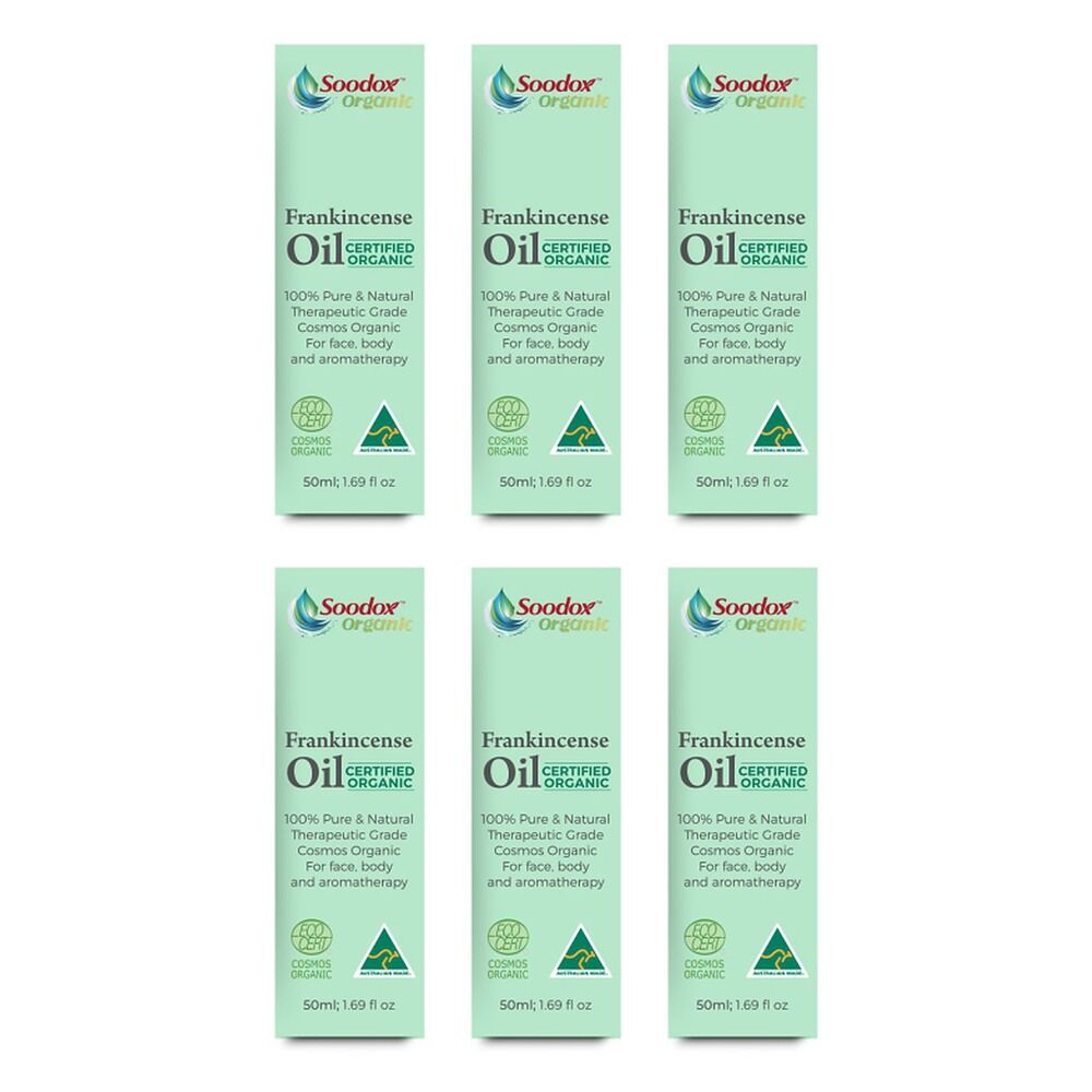 Soodox Organic Frankincense Oil 50mL Pack of 6