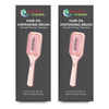 Soodox Organic Hair Oil Dispensing Brush Pink Pack of 2