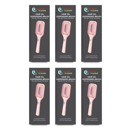 Soodox Organic Hair Oil Dispensing Brush Pink Pack of 6