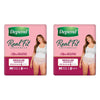 Depend Real Fit Underwear for Women Regular Absorbency Medium 8 Bundle of 2