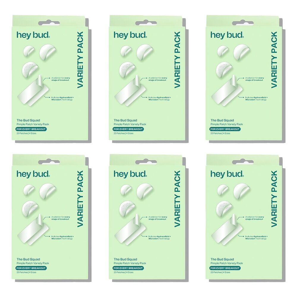 Hey Bud Pimple Patch Variety Pack 23 Patches x 6 Bundle of 6