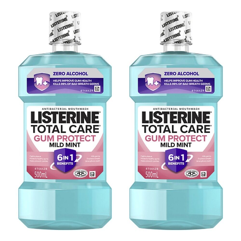 Listerine Total Care Gum Protect 500mL x 4 Bundle of 2