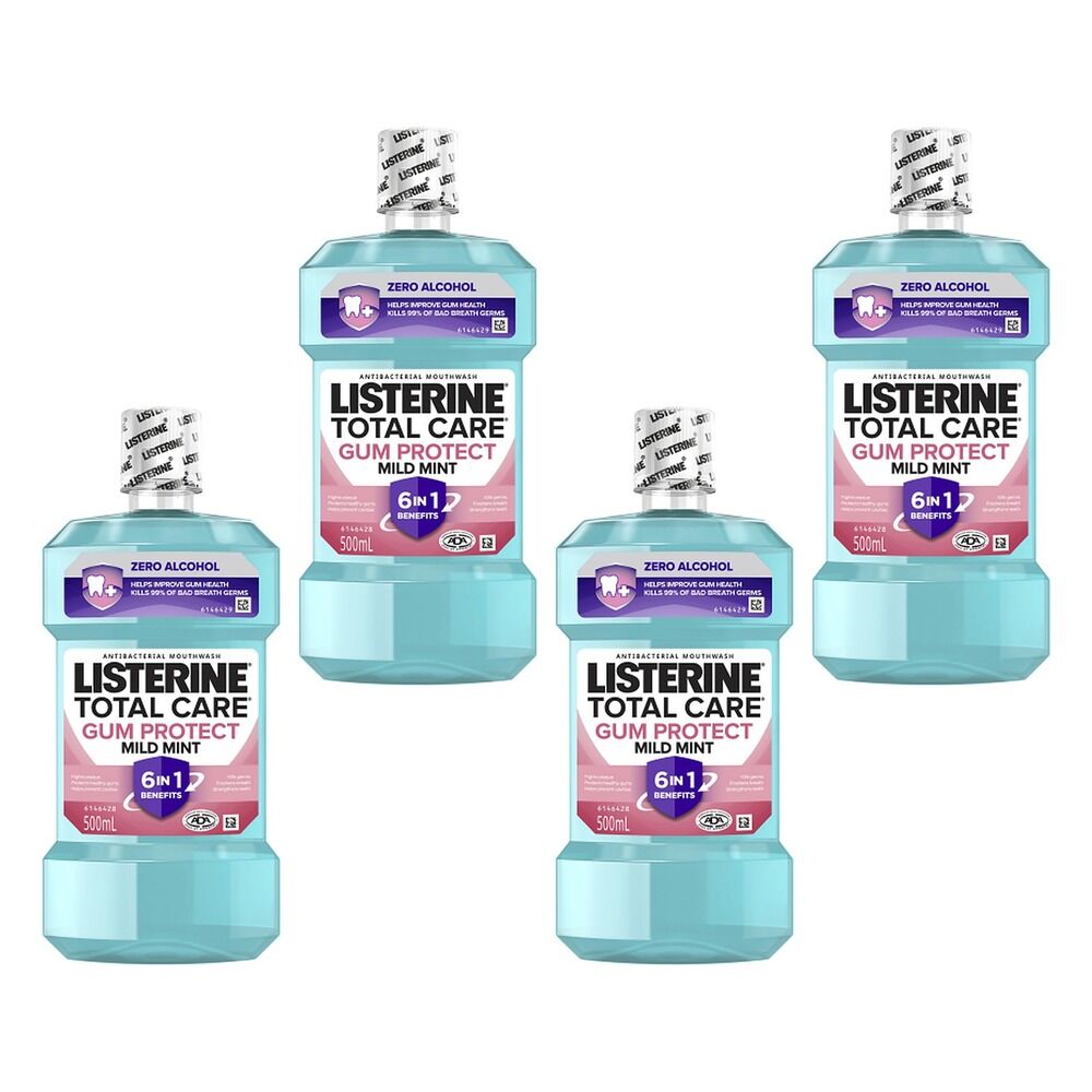 Listerine Total Care Gum Protect 500mL x 4 Bundle of 4