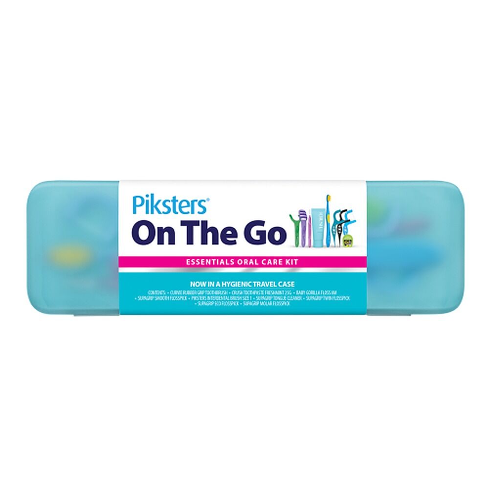 Piksters On The Go Essentials Oral Care Kit x 4