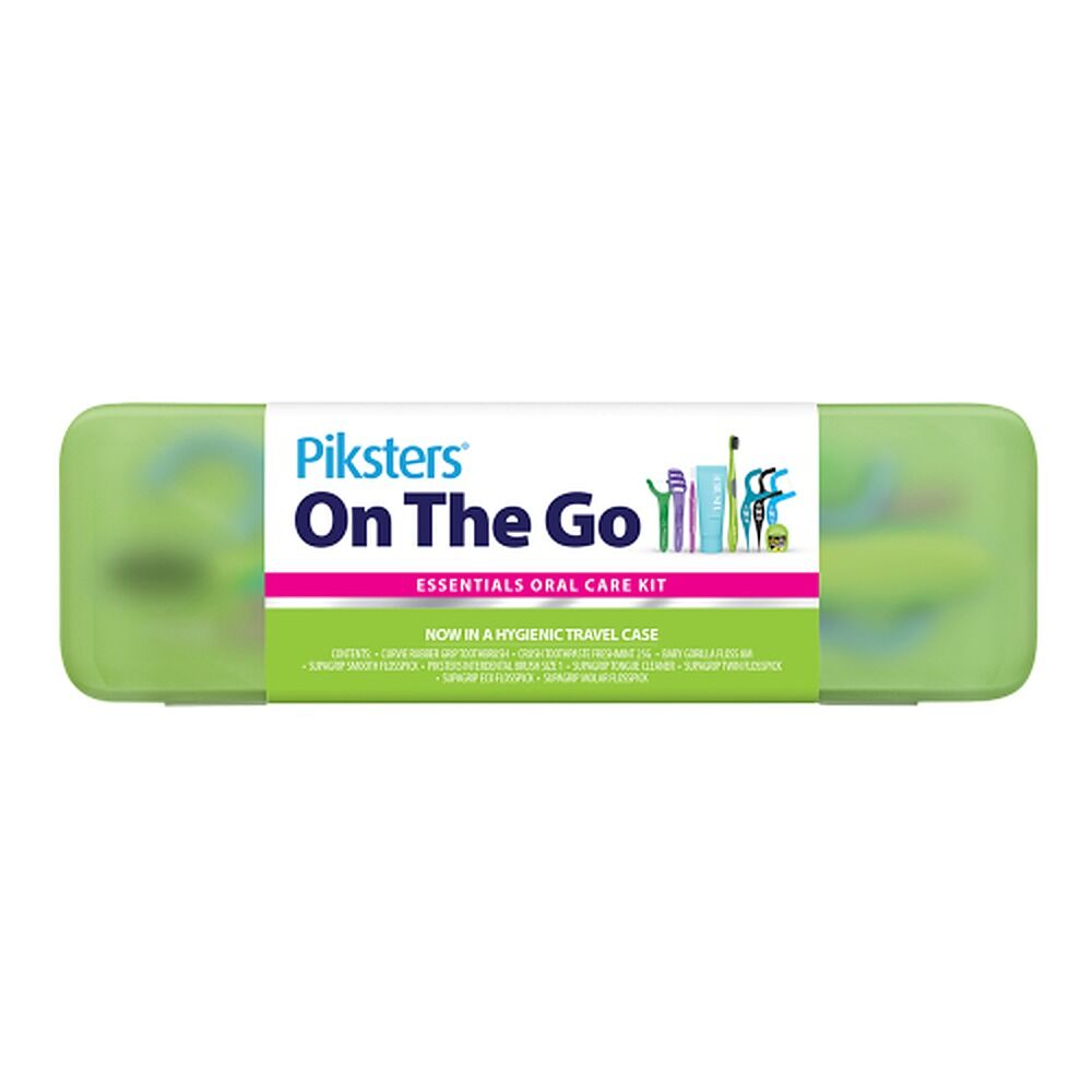 Piksters On The Go Essentials Oral Care Kit x 4