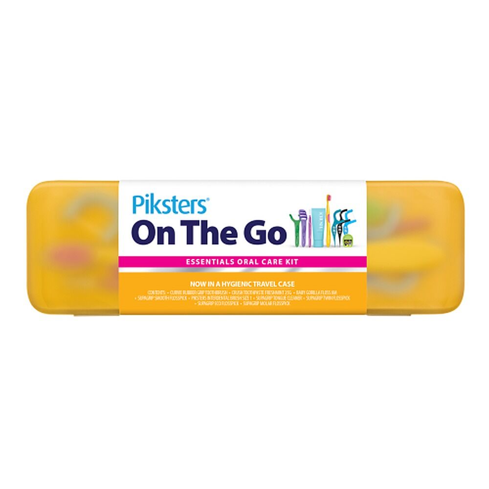 Piksters On The Go Essentials Oral Care Kit x 4