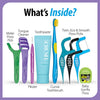 Piksters On The Go Essentials Oral Care Kit x 4