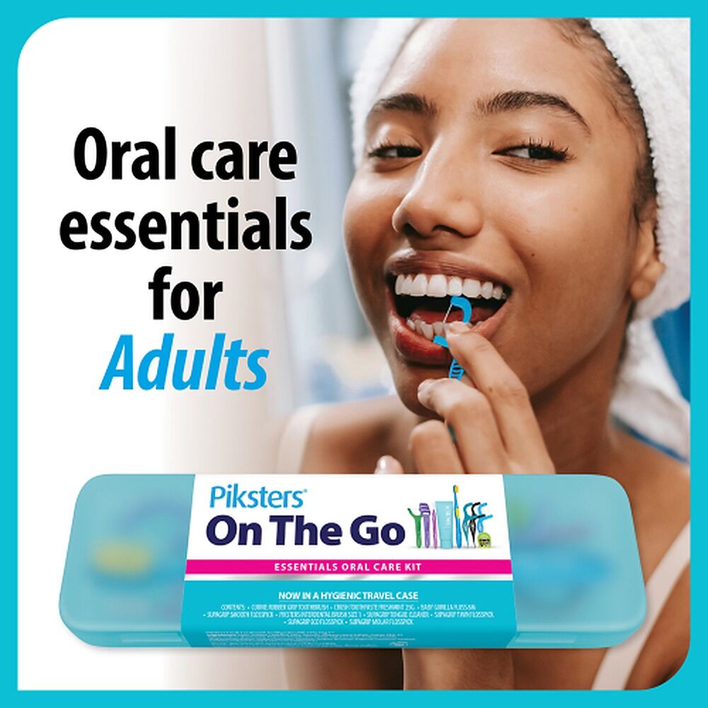 Piksters On The Go Essentials Oral Care Kit x 4