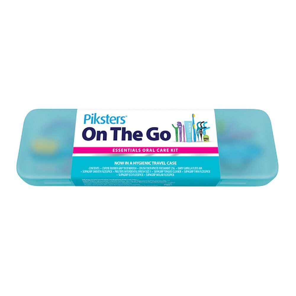 Piksters On The Go Essentials Oral Care Kit x 4