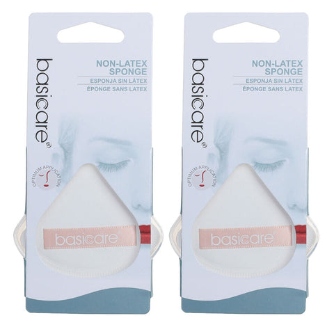 Basicare Latex Free Teardrop Makeup Sponge Pack 2 Soft Blender