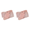 Body Warmers Luxe Body Wrap Hot Water Bottle & Cover Pink/Grey 2 Bundle of 2