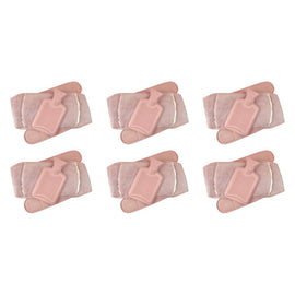 Body Warmers Luxe Body Wrap Hot Water Bottle & Cover Pink/Grey 2 Bundle of 6