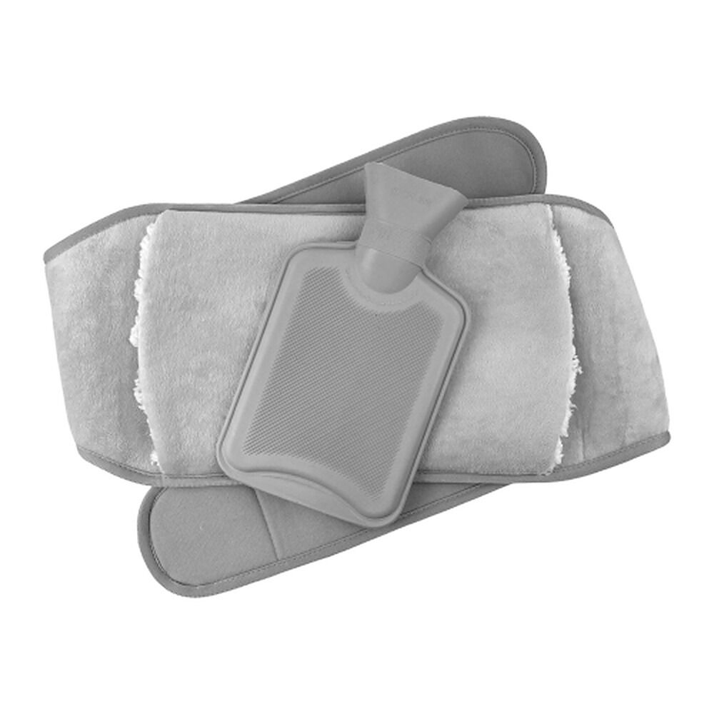 Body Warmers Luxe Body Wrap Hot Water Bottle & Cover Pink/Grey 2 Piece Set x 6