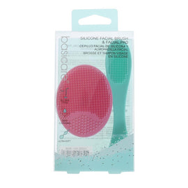 Basicare Silicone Facial Brush and Pad 2 Pack