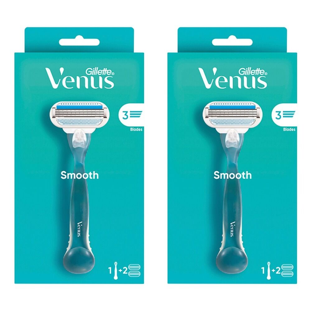 Gillette Venus Smooth Razor 2 Pack Bundle of 2