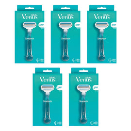 Gillette Venus Smooth Razor 2 Pack Bundle of 5