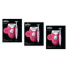 Braun Silk-epil 3 Epilator with Bikini Trimmer, Ruby Pack of 3